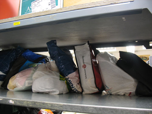 If you've left your shopping bag on the bus, check Lost Property. They hold on to all bags for 14 days.
