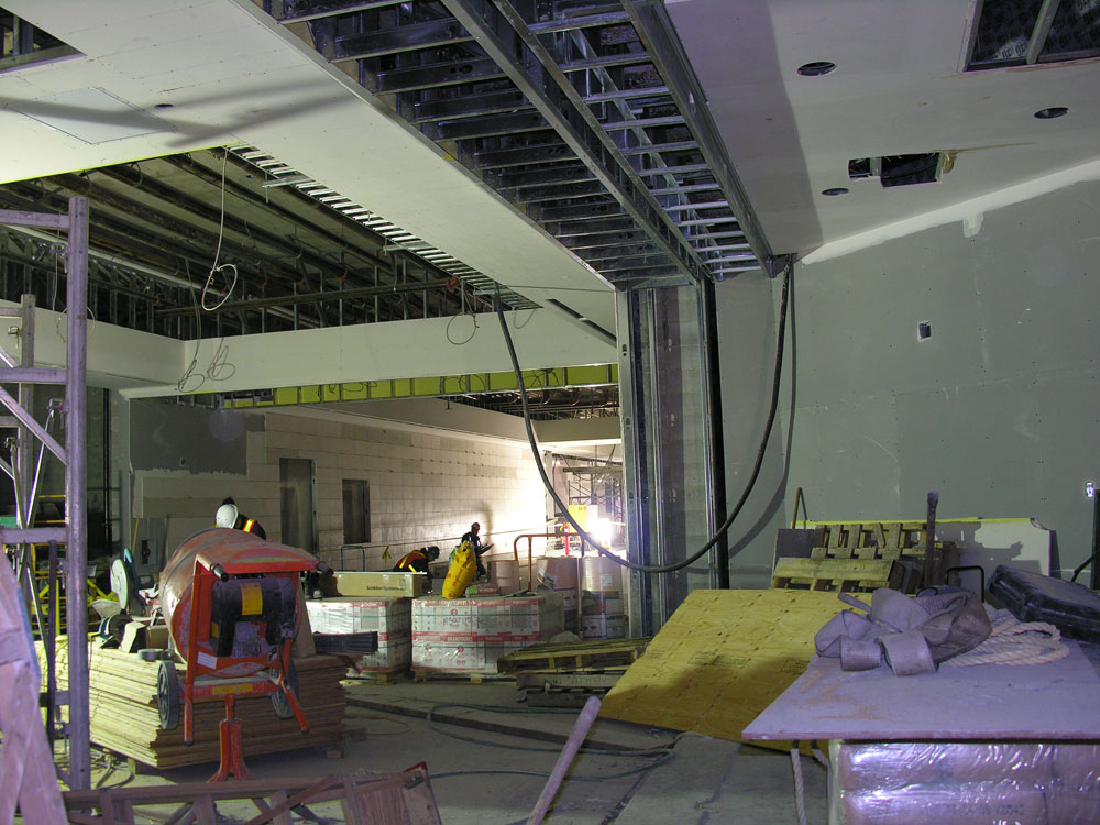Looking down the hall on the concourse level. 