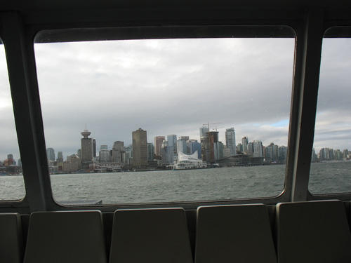 The view from the SeaBus.