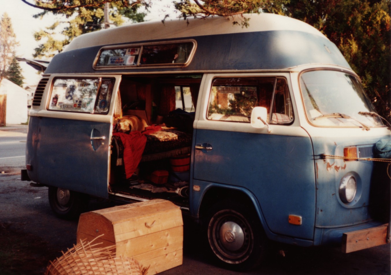 Dave's beloved VW bus. Photo from Dave's <a href=