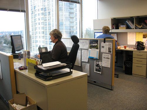 Members of our Customer Relations department in action.