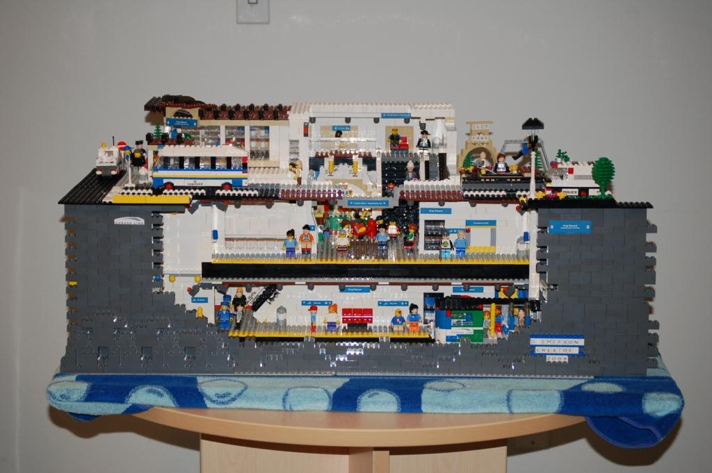 King Edward Station from the Canada Line, modeled in LEGO by Dan Emerson. Photo by Sandy Webster.