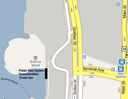 A map of the demo location.