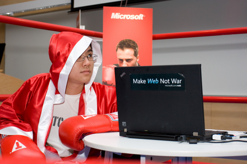 Carson Lam, all dressed up for the Microsoft FTW Ultimate App Throwdown.