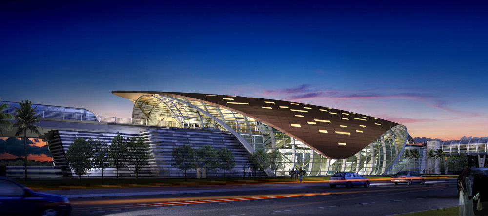 An illustration of Jebel Ali Station in Dubai.