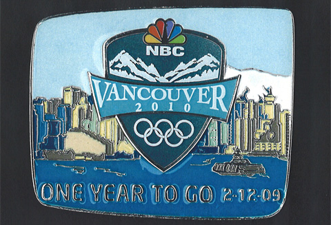 The NBC 2010 Olympic pin.