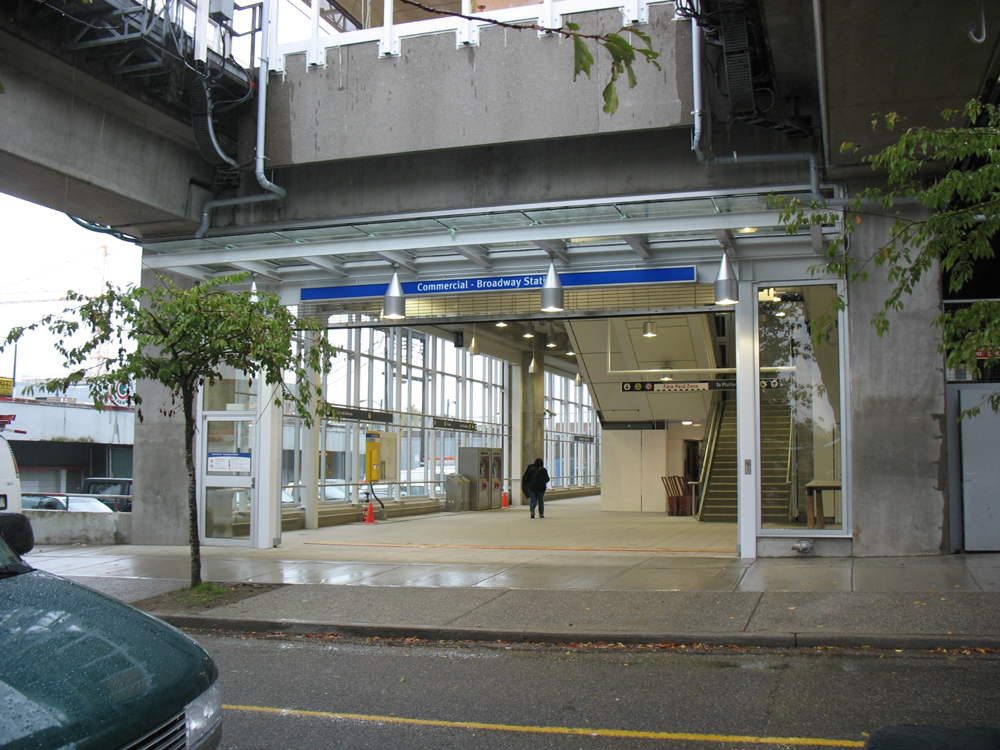 The new 10th Avenue entrance at Commercial-Broadway Station!