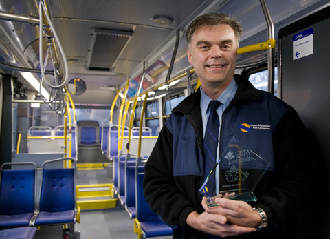 Congrats to Radenko Knezevic, who won a 2009 Employee Excellence Award from the Canadian Urban Transit Association!
