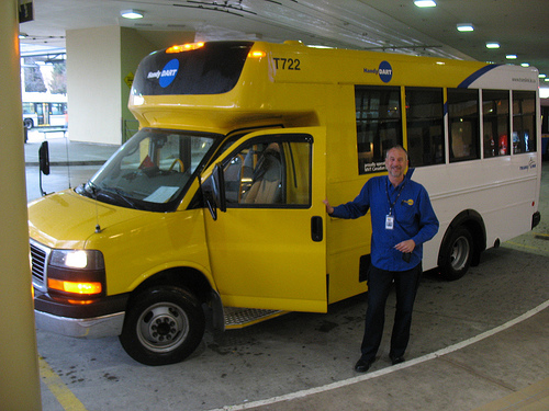 Dave the HandyDART driver at Metrotown bus loop!