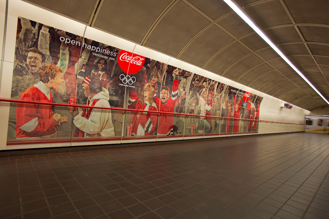 Coca-Cola ads in Granville Station