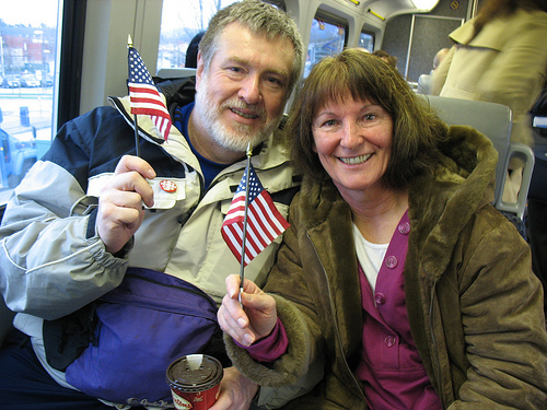 Chris and Patty, Seattle residents who are here for the Games and staying in Maple Ridge.