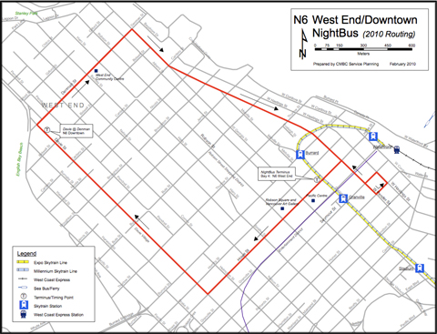 New Olympic reroutes for the N6. Click to download a PDF version of the map.