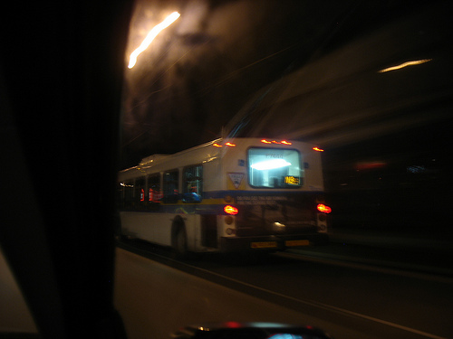 The N9, running its 24 hour service at 3 a.m. on Monday February 15!