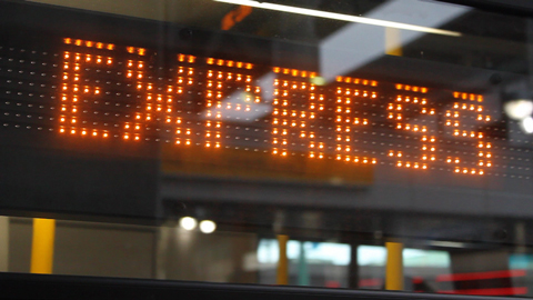 The Express display on a 99 B-Line. Go go B-Line go!