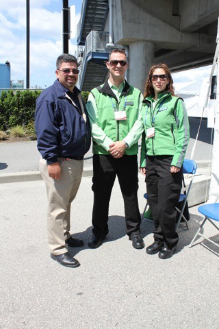 The Canada Line team with one of the folks from L.A. Metro