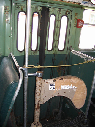 Old gate on the trolley