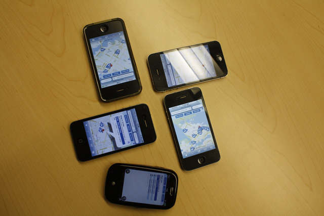 Phones used to test the mobile site
