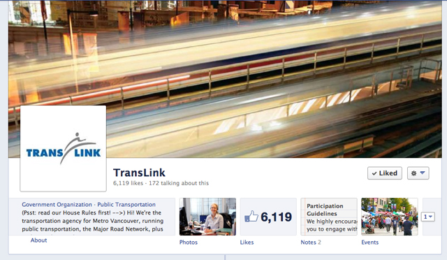 Join us on the TransLink Facebook page for a real-time chat with Peggy Gibbs today!
