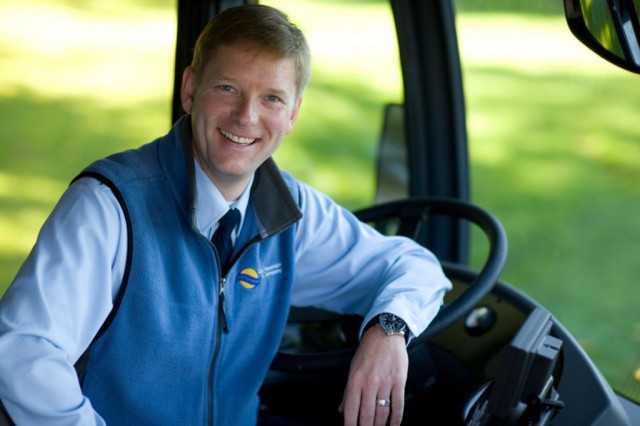 Brian Revel, bus operator!