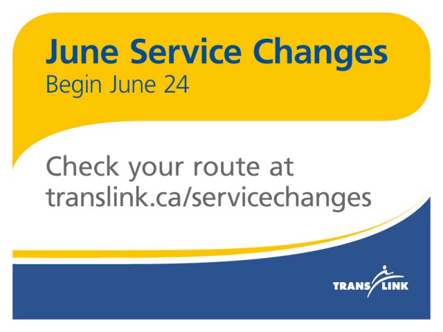 Our summer service changes take off on Monday, June 24, 2013!