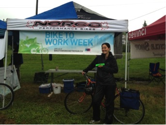 Lisa Chin stops in at a celebration station.