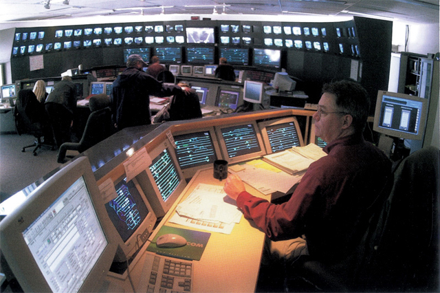 A shot of what things looked like around 1999 in SkyTrain control