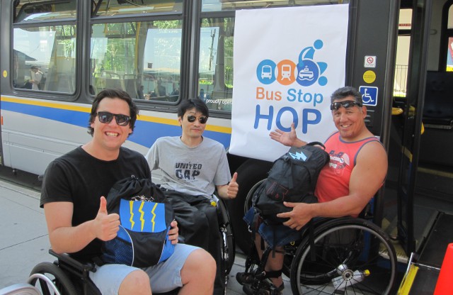 Access Transit's Matt Human with his teammates Soung-Han Kim and Richard Peter!