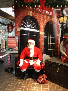 Meet Santa and have egg nog at the North Pole Station! 