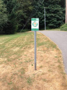Old BC parkway wayfinding sign