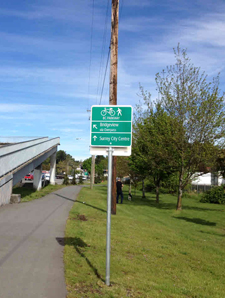 A new sign out on the BC Parkway