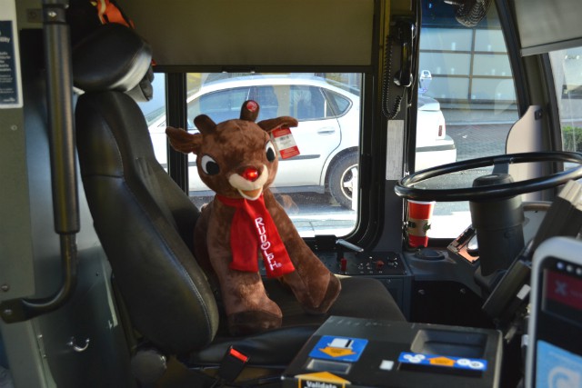 Rudolph reindeer bus