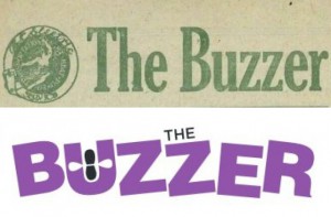 Print Buzzer masthead from 1917 and 2016