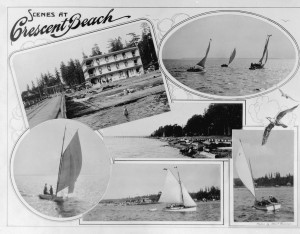Crescent Beach postcard circa 1920s