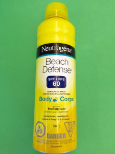 Sunscreen beach