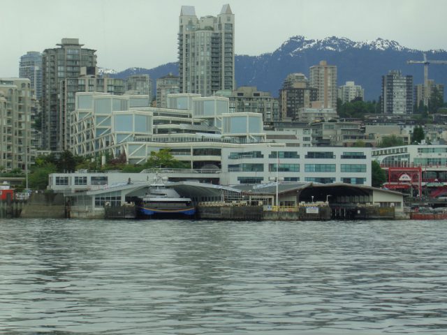 The wall and roof replacement at the north SeaBus terminal on the west berth. 