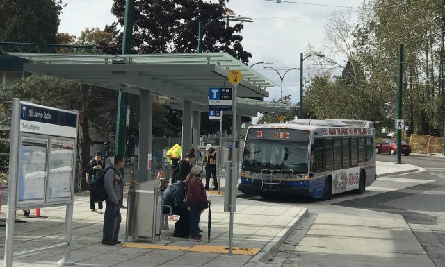 UBC Bus at 29th Avenue Station