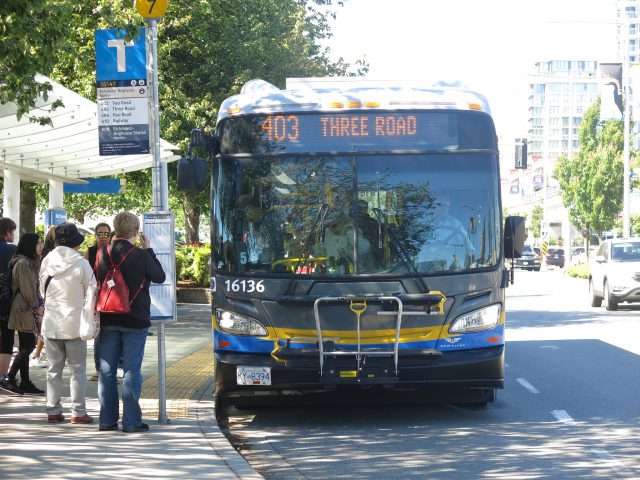 Photo of the 403 Three Road/Bridgeport Station bus