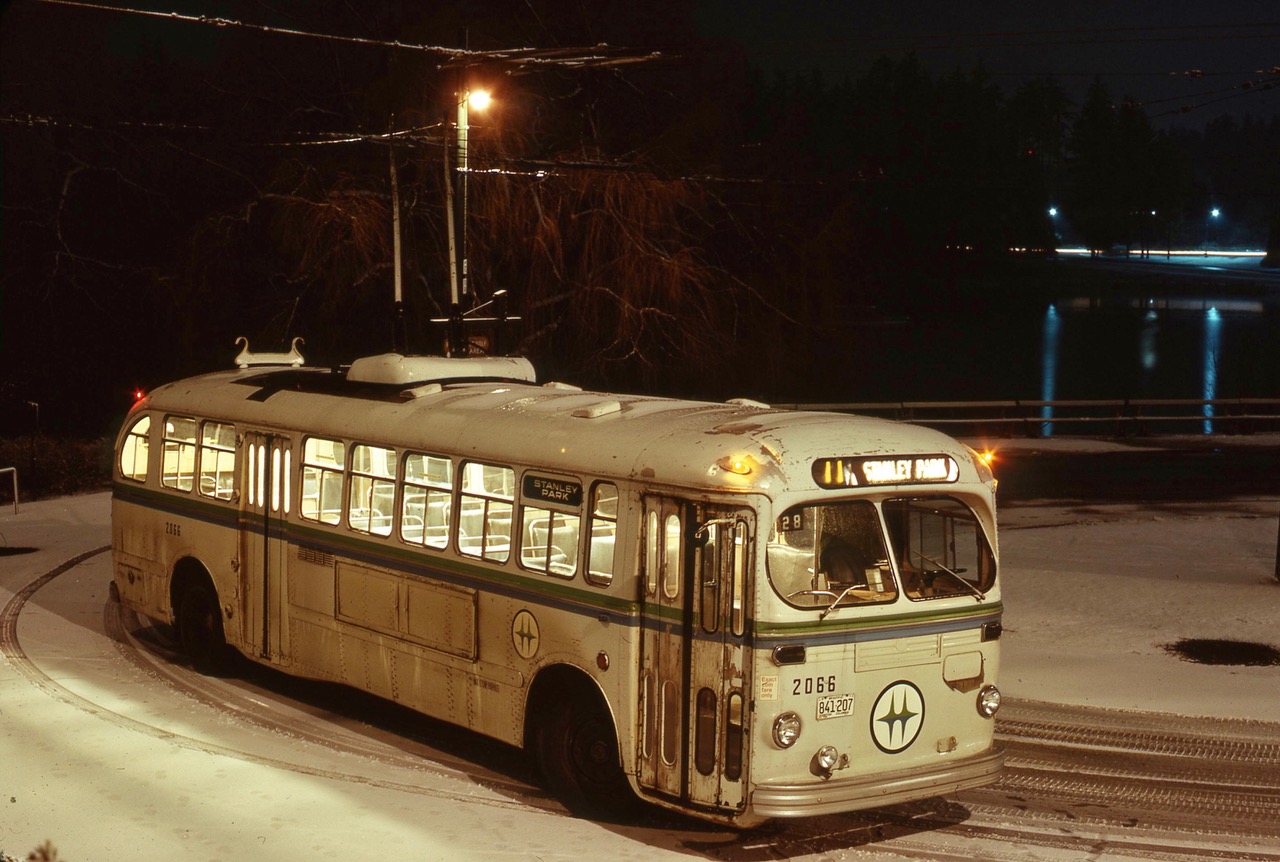 Winter at Stanley Park Loop circa 1974