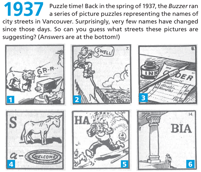 1937 streets trivia