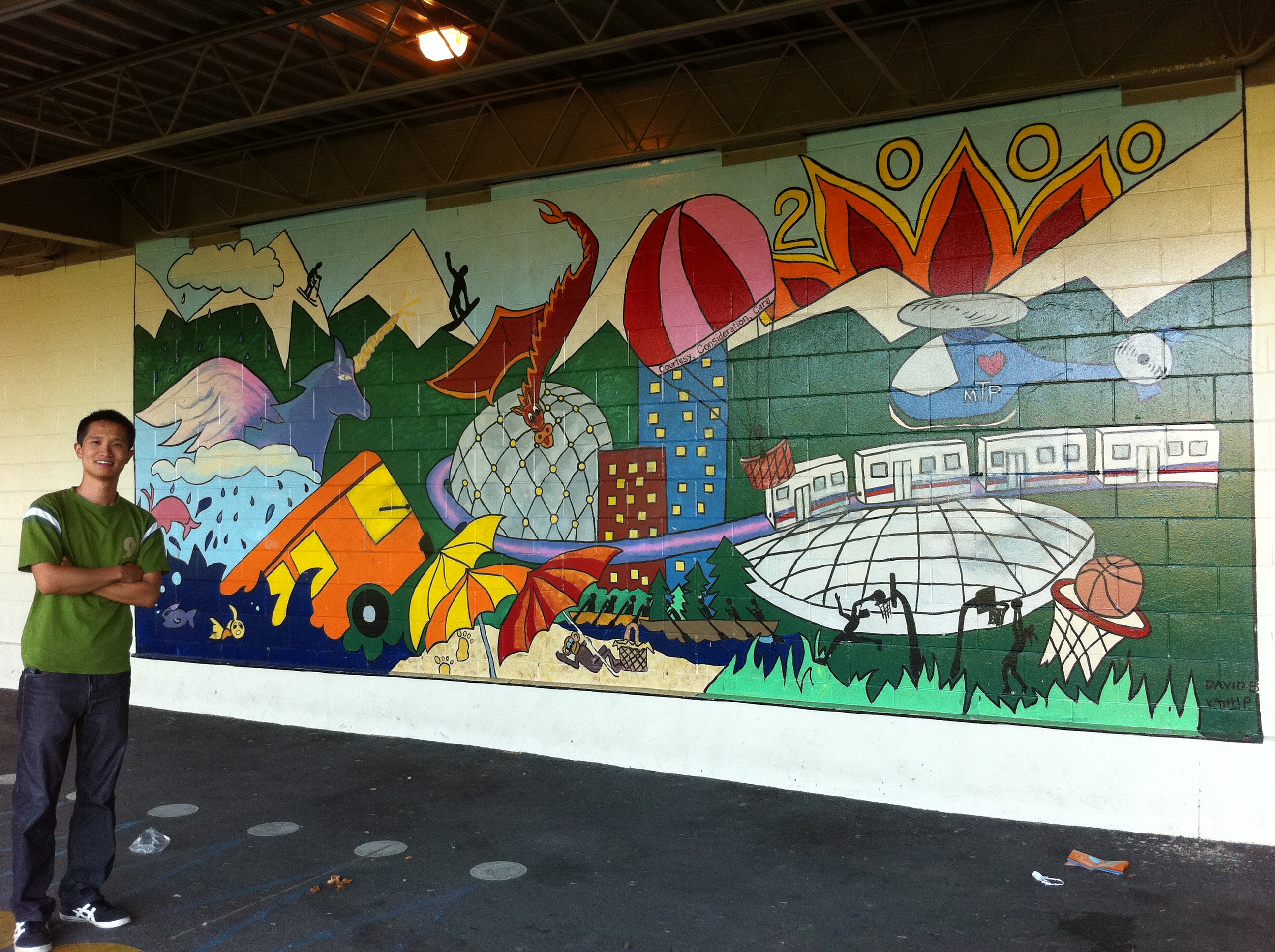 Mural in Mount Pleasant (Vancouver) by Kevin Jingyi Zhang