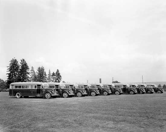 British Columbia Electric Railway Company bus fleet from the 1930s