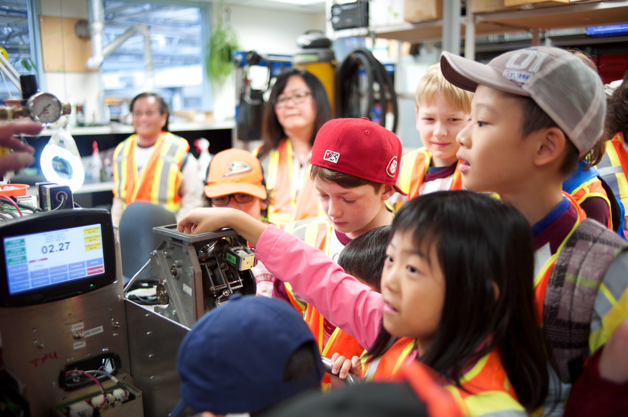 Campers saw the mechanics behind printing a transfer!