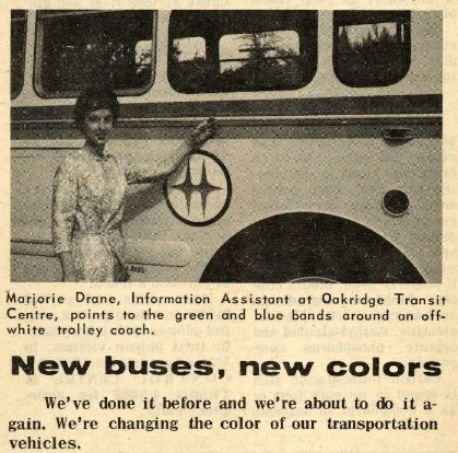 1964 - New bus colours