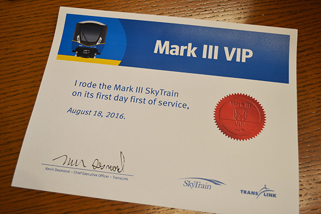 Mark III VIP certificate