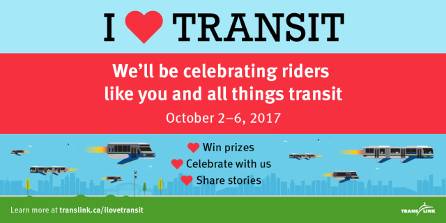 I Love Transit 2017: Tell us your transit stories, share your love and