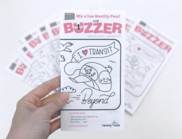 I Love Transit Print Buzzer
