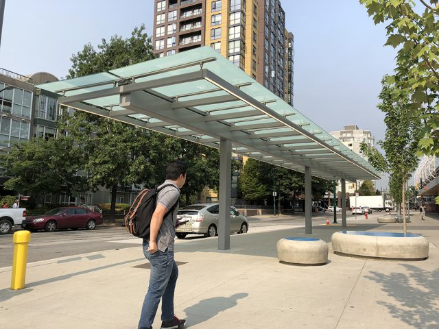 They include a new bus shelters