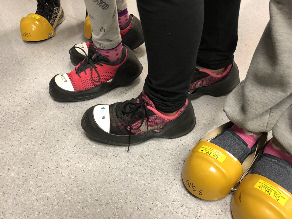 Safety first - steel-toe shoe caps