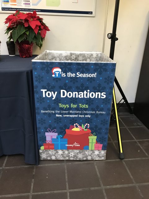 Toys for Tots Donation Bin