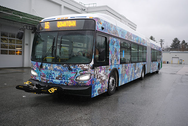 TransLink art-wrapped bus